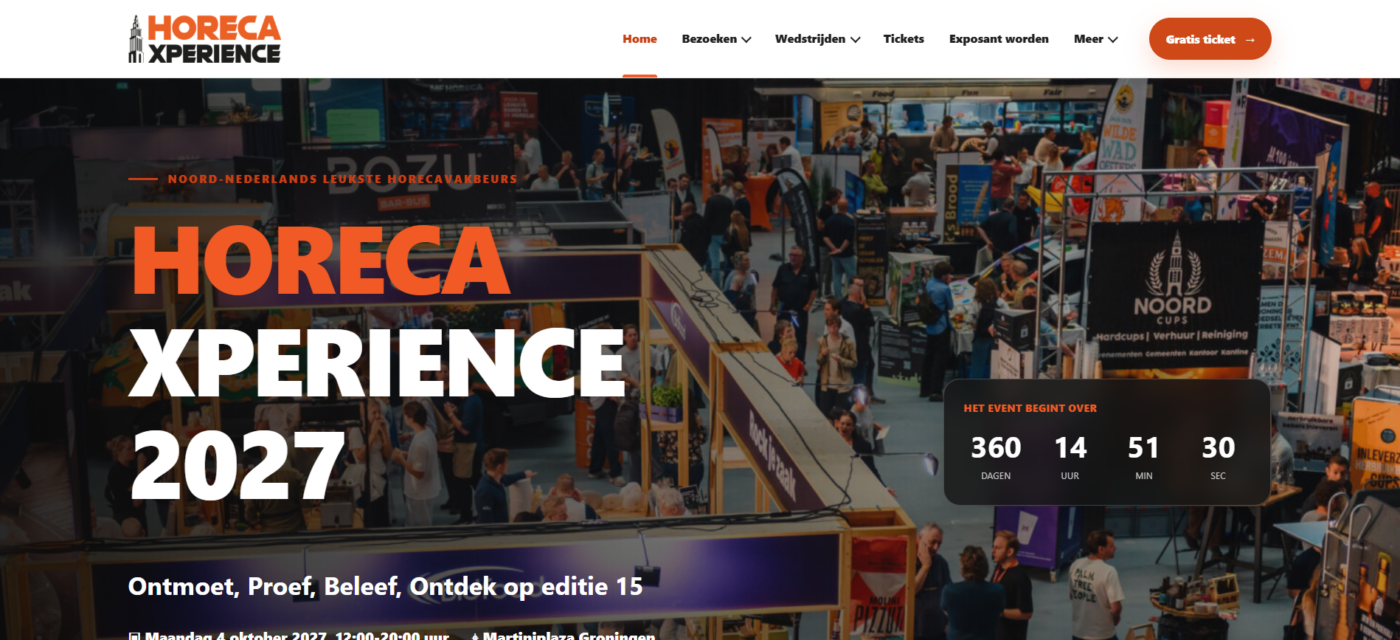 Screenshot van Horeca Xperience